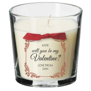 Personalised Candle - Be My Valentine