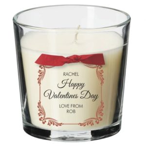 Personalised Candle - Happy Valentine's Day